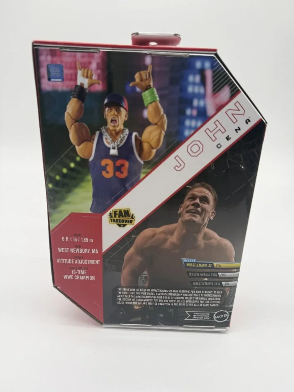 WWE Ultimate Edition John Cena Fan TakeOver 6in Mattel Action Figure New